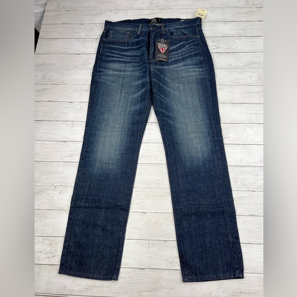 Triumph for Lucky Brand Men’s 121 Heritage Slim Denim Blue Jeans NWT 34x32 - Picture 2 of 12